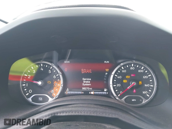 2017 Jeep Renegade Latitude with VIN ZACCJBBB5HPF68898, listed as a IAAI auction lot 41647375 with 98,270 mi miles. Bid and sale history available at carsss.com. Image 7.