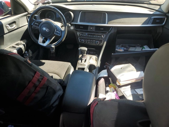2019 Kia Optima S with VIN 5XXGT4L37KG356658, listed as a Copart auction lot 67752524 with 75,826 mi miles and Clean Title. Bid and sale history available at carsss.com. Image 8.