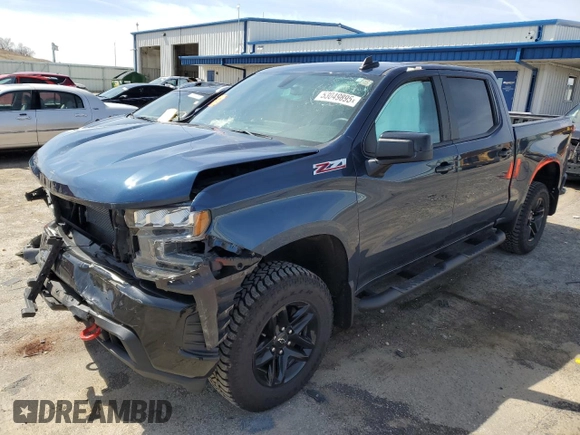2020 Chevrolet Silverado 1500 LT Trail Boss with VIN 3GCPYFED3LG415965, listed as a Copart auction lot 53049895 with 69,215 mi miles and Salvage Title. Bid and sale history available at carsss.com. Image 1.