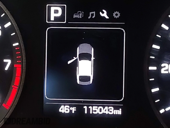 2017 Hyundai Sonata SE with VIN 5NPE24AFXHH489693, listed as a IAAI auction lot 41478117 with 115,043 mi miles. Bid and sale history available at carsss.com. Image 15.
