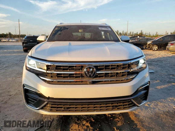 2023 Volkswagen Atlas SEL Premium R-Line with VIN 1V2FE2CA9PC228100, listed as a Copart auction lot 42774795 with 6,944 mi miles and Salvage title. Bid and sale history available at DreamBid. Image 5.