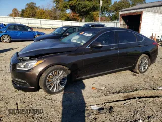 2017 Genesis G80 3.8L with VIN KMHGN4JE9HU191919, listed as a Copart auction lot 76667294 with 121,550 mi miles and Salvage Title. Bid and sale history available at DreamBid. Image 1.