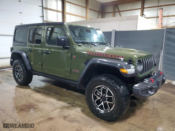 2024 Jeep Wrangler Rubicon with VIN 1C4PJXFGXRW252891, listed as a Copart auction lot 51906145 with 22,574 mi miles and Clean Title. Bid and sale history available at carsss.com. Image 4.