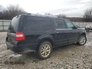 2017 Ford Expedition EL Limited with VIN 1FMJK2AT6HEA31721, listed as a Copart auction lot 43151515 with 144,388 mi miles and Salvage Title. Bid and sale history available at carsss.com. Image 3.
