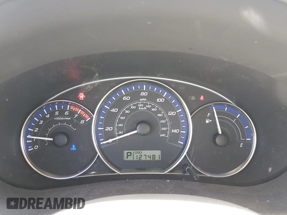 2010 Subaru Forester X with VIN JF2SH6AC0AH743775, listed as a Copart auction lot 60884835 with 127,481 mi miles and Salvage title. Bid and sale history available at DreamBid. Image 9.