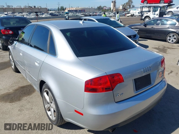 2007 Audi A4 with VIN WAUAH78EX7A114708, listed as a IAAI auction lot 41981163 with 163,508 mi miles and . Bid and sale history available at DreamBid. Image 3.