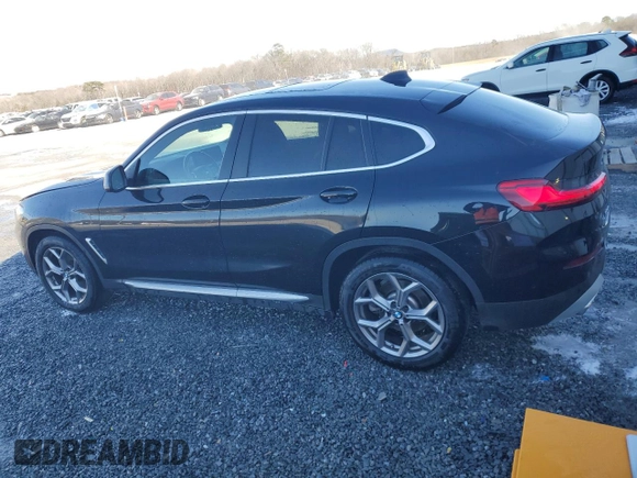 2022 BMW X4 xDrive30i with VIN 5UX33DT05N9M86605, listed as a Copart auction lot 40251784 with 38,430 mi miles. Bid and sale history available at carsss.com. Image 2.