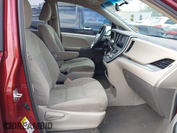 2016 Toyota Sienna L with VIN 5TDZK3DC7GS752874, listed as a IAAI auction lot 42509340 with 100,051 mi miles and . Bid and sale history available at DreamBid. Image 5.