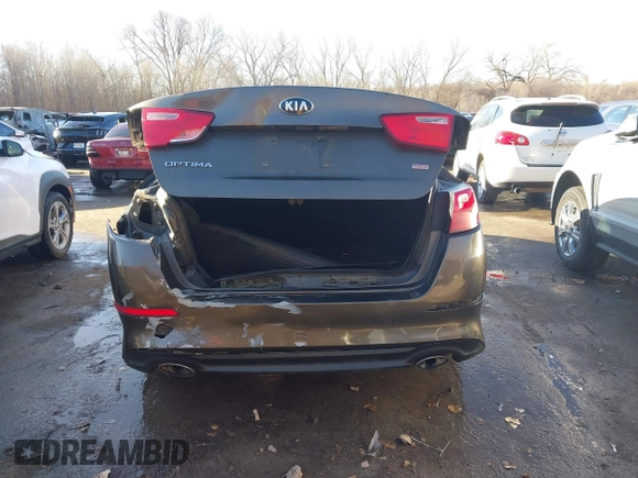 2015 Kia Optima LX with VIN 5XXGM4A71FG401974, listed as a IAAI auction lot 41781582 with 168,482 mi miles and . Bid and sale history available at DreamBid. Image 16.
