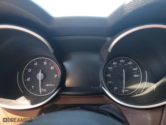 2020 Alfa Romeo Stelvio with VIN ZASPAJAN7L7C92406, listed as a Copart auction lot 48325595 with 56,078 mi miles and Non Repairable. Bid and sale history available at carsss.com. Image 9.