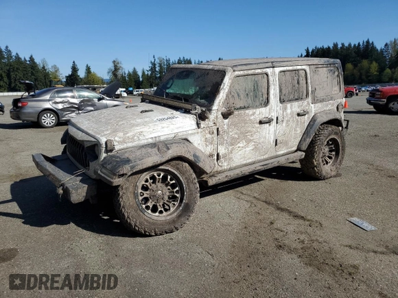 2018 Jeep Wrangler Unlimited Sport S с VIN 1C4HJXDN5JW254560, выставлен на аукционе Copart как лот 53254825 с пробегом Не указан миль и Списание • Salvage title. История ставок и продаж доступна на DreamBid. Изображение 1.