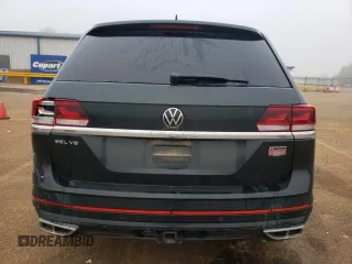 2021 Volkswagen Atlas SEL Premium R-Line with VIN 1V2FR2CA5MC602492, listed as a Copart auction lot 80429244 with 61,384 mi miles and Salvage title. Bid and sale history available at DreamBid. Image 6.