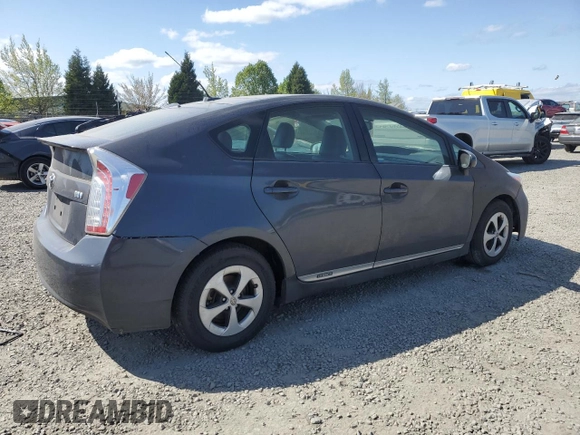 2012 Toyota Prius One with VIN JTDKN3DU2C5387327, listed as a Copart auction lot 53833305 with 168,765 mi miles and Clean Title. Bid and sale history available at carsss.com. Image 3.