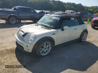 2006 MINI Convertible S with VIN WMWRH33546TF85908, listed as a Copart auction lot 61363025 with 105,053 mi miles and Salvage title. Bid and sale history available at DreamBid. Image 1.
