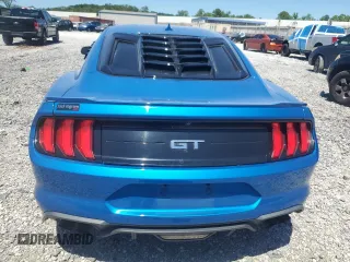 2021 Ford Mustang GT with VIN 1FA6P8CF2M5128677, listed as a Copart auction lot 57793995 with 68,095 mi miles and Salvage title. Bid and sale history available at DreamBid. Image 6.