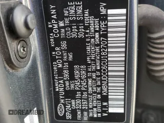 2012 Hyundai Veracruz Limited with VIN KM8NUDCC6CU182707, listed as a Copart auction lot 49822935 with 193,123 mi miles and Clean Title. Bid and sale history available at DreamBid. Image 12.