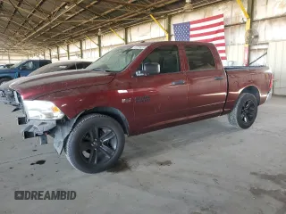 2018 Ram 1500 Tradesman with VIN 3C6RR6KT9JG118351, listed as a Copart auction lot 47204225 with 107,356 mi miles and Salvage title. Bid and sale history available at DreamBid. Image 1.