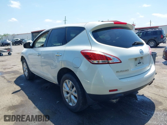 2014 Nissan Murano SV with VIN JN8AZ1MU3EW408031, listed as a IAAI auction lot 42060701 with 160,485 mi miles and . Bid and sale history available at carsss.com. Image 3.