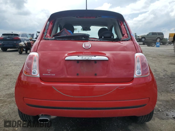 2015 FIAT 500 Pop z VIN 3C3CFFAR8FT545181, wystawiony jako Copart lot #61406525 z przebiegiem 66 151 mil mil oraz Szkoda całkowita • Salvage title. Historia ofert i sprzedaży dostępna na DreamBid. Obrazek 6.