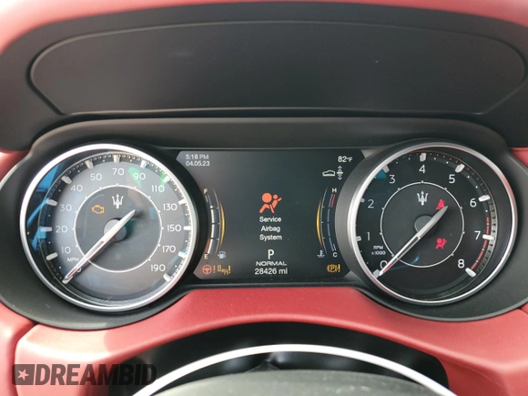 2021 Maserati Levante GranSport with VIN ZN661XUS4MX359617, listed as a Copart auction lot 49903043 with 28,426 mi miles. Bid and sale history available at carsss.com. Image 9.