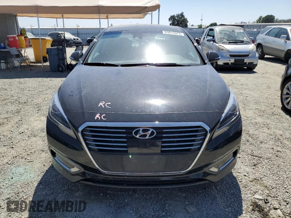 2017 Hyundai Sonata Hybrid Limited with VIN KMHE34L14HA046991, listed as a Copart auction lot 65815373 with 95,854 mi miles. Bid and sale history available at carsss.com. Image 5.