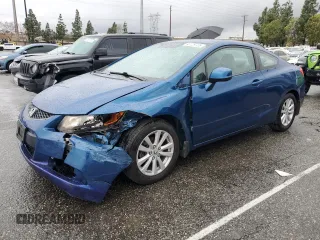 2012 Honda Civic Cpe EX-L with VIN 2HGFG3B11CH539869, listed as a Copart auction lot 48729725 with 89,909 mi miles and Salvage Title. Bid and sale history available at carsss.com. Image 1.