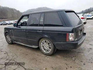 2011 Land Rover Range Rover HSE with VIN SALME1D45BA358416, listed as a Copart auction lot 44699005 with 105,737 mi miles and Salvage title. Bid and sale history available at DreamBid. Image 2.