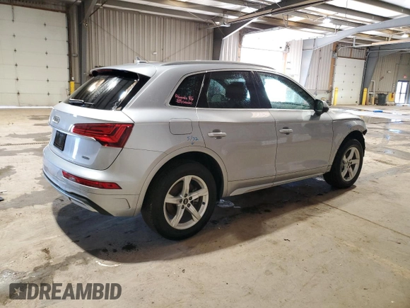 2023 Audi Q5 Premium with VIN WA1ABAFY4P2132317, listed as a Copart auction lot 47822985 with 24,818 mi miles and Salvage Title. Bid and sale history available at carsss.com. Image 3.