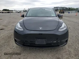 2022 Tesla Model Y Long Range with VIN 7SAYGDEE9NF436674, listed as a Copart auction lot 51478395 with 47,355 mi miles and Salvage Title. Bid and sale history available at carsss.com. Image 5.