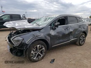 2025 Kia Sportage EX with VIN 5XYK3CDFXSG234983, listed as a Copart auction lot 71977174 with 799 mi miles and Salvage Title. Bid and sale history available at carsss.com. Image 1.