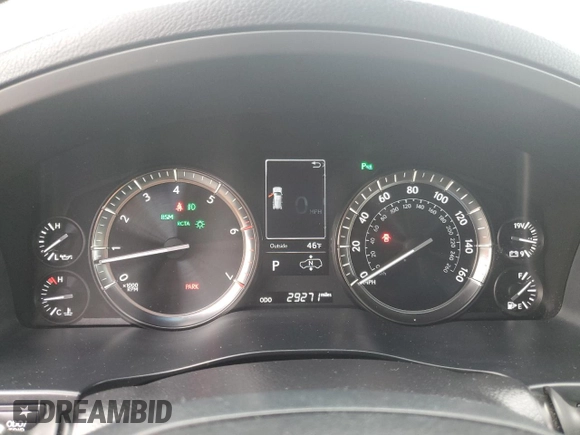 2019 Lexus LX 570 with VIN JTJHY7AX0K4292290, listed as a Copart auction lot 55386945 with 29,271 mi miles and Salvage Title. Bid and sale history available at DreamBid. Image 9.