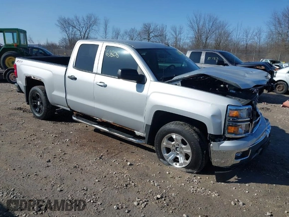 2014 Chevrolet Silverado 1500 LT with VIN 1GCVKREC0EZ151088, listed as a IAAI auction lot 41763808 with 124,668 mi miles and . Bid and sale history available at DreamBid. Image 1.