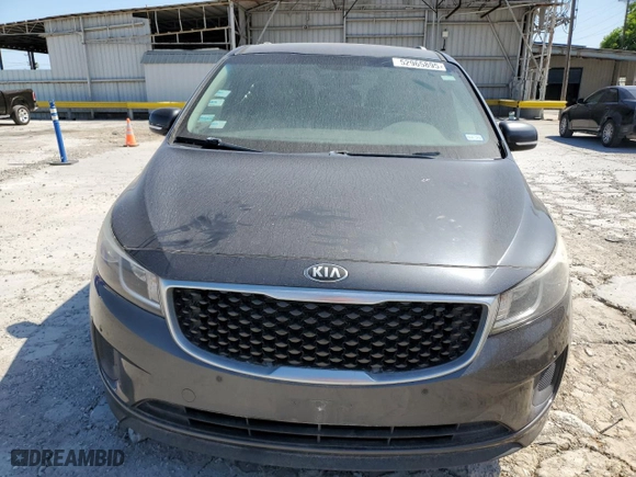 2017 Kia Sedona LX with VIN KNDMB5C14H6267194, listed as a Copart auction lot 52965895 with 0 mi miles and Clean Title. Bid and sale history available at carsss.com. Image 5.