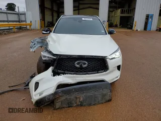 2021 Infiniti QX50 Luxe with VIN 3PCAJ5BB9MF112350, listed as a Copart auction lot 45912815 with 33,802 mi miles and Salvage Title. Bid and sale history available at DreamBid. Image 5.