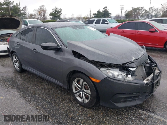 2017 Honda Civic Sedan LX with VIN 19XFC2F68HE212205, listed as a IAAI auction lot 41527843 with 128,401 mi miles. Bid and sale history available at carsss.com. Image 1.