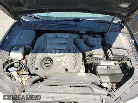 2008 Hyundai Azera Limited with VIN KMHFC46F68A253538, listed as a Copart auction lot 57653055 with 63,876 mi miles and Salvage title. Bid and sale history available at DreamBid. Image 11.