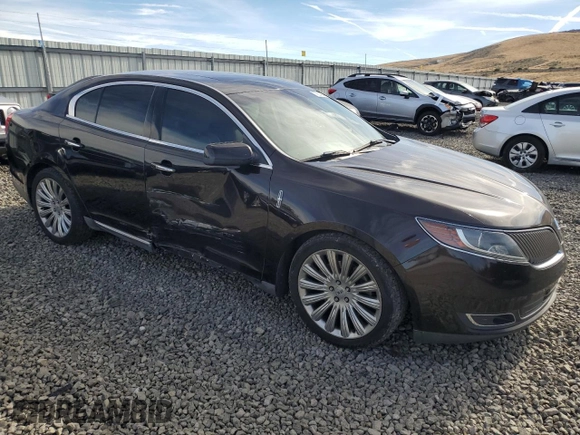 2014 Lincoln MKS with VIN 1LNHL9EK7EG606902, listed as a Copart auction lot 41837775 with 138,764 mi miles and Salvage Title. Bid and sale history available at DreamBid. Image 4.