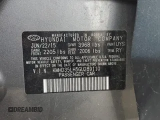 2016 Hyundai Elantra GT with VIN KMHD35LH5GU289110, listed as a Copart auction lot 50838455 with 89,402 mi miles and Salvage Title. Bid and sale history available at carsss.com. Image 13.