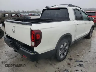 2017 Honda Ridgeline RTL-T with VIN 5FPYK2F68HB008114, listed as a Copart auction lot 51349455 with 146,058 mi miles and Salvage title. Bid and sale history available at DreamBid. Image 3.