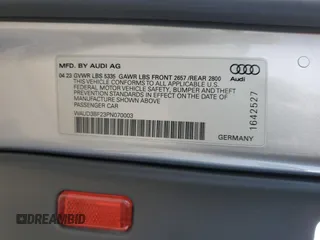2023 Audi A6 Premium with VIN WAUD3BF23PN070003, listed as a Copart auction lot 51086685 with 16,508 mi miles and Salvage Title. Bid and sale history available at DreamBid. Image 12.