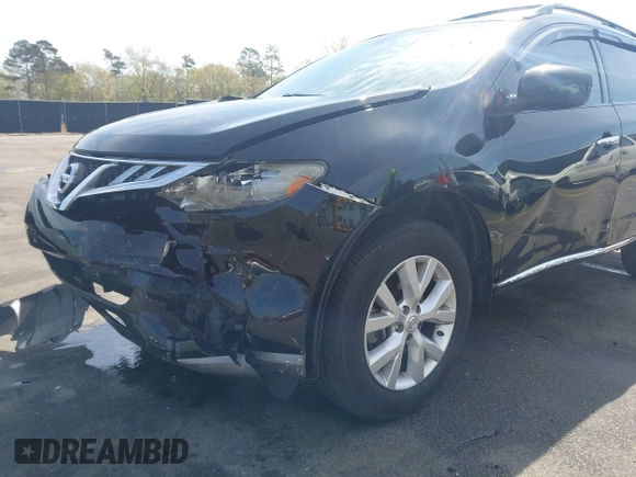 2012 Nissan Murano S with VIN JN8AZ1MU6CW121666, listed as a IAAI auction lot 41911631 with 114,851 mi miles and . Bid and sale history available at carsss.com. Image 6.