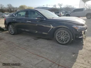 2021 Genesis G70 2.0T with VIN KMTG34LA5MU074208, listed as a Copart auction lot 46582154 with 45,911 mi miles. Bid and sale history available at carsss.com. Image 4.