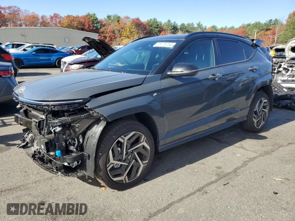 2024 Hyundai Kona N Line with VIN KM8HACA30RU150038, listed as a Copart auction lot 78178754 with 4,667 mi miles and Salvage Title. Bid and sale history available at carsss.com. Image 1.