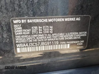 2018 BMW 4 Series 430i xDrive с VIN WBA4J3C57JBG91119, выставлен на аукционе Copart как лот 52026445 с пробегом 112 781 миль миль и Списание • Salvage title. История ставок и продаж доступна на DreamBid. Изображение 12.