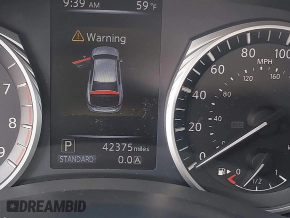 2018 Infiniti Q50 Luxe with VIN JN1EV7AP6JM363685, listed as a IAAI auction lot 42246139 with 42,375 mi miles and . Bid and sale history available at DreamBid. Image 7.