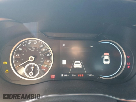 2024 Genesis G70 2.5T with VIN KMTG34SC5RU136362, listed as a Copart auction lot 47885795 with 17,283 mi miles and Salvage title. Bid and sale history available at DreamBid. Image 9.