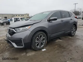 2021 Honda CR-V EX with VIN 2HKRW1H5XMH424869, listed as a Copart auction lot 43856035 with 0 mi miles and Salvage Title. Bid and sale history available at carsss.com. Image 1.