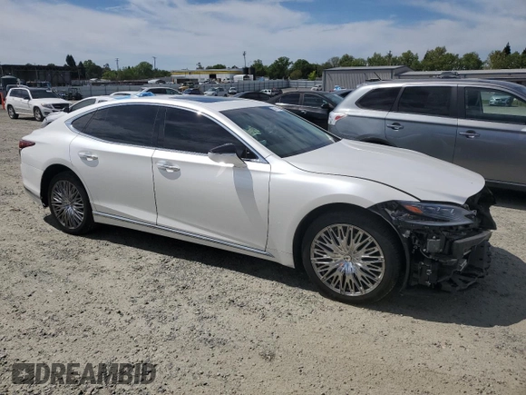 2018 Lexus LS 500 z VIN JTHB51FF7J5003380, wystawiony jako Copart lot #52611435 z przebiegiem 86 573 mil mil oraz Szkoda całkowita • Salvage title. Historia ofert i sprzedaży dostępna na DreamBid. Obrazek 4.