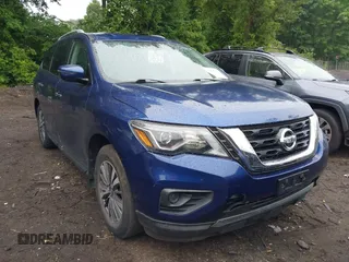 2018 Nissan Pathfinder SL z VIN 5N1DR2MM6JC652102, wystawiony jako IAAI lot #42415763 z przebiegiem 79 636 mil mil oraz . Historia ofert i sprzedaży dostępna na DreamBid. Obrazek 1.