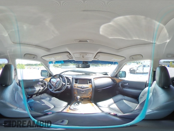 2014 Infiniti QX80 with VIN JN8AZ2NF0E9554617, listed as a Copart auction lot 61497525 with 209,942 mi miles and Salvage title. Bid and sale history available at DreamBid. Image 15.